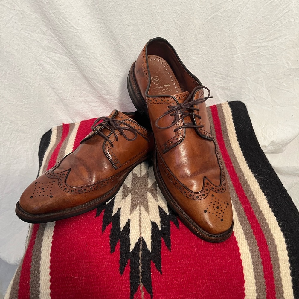 Allen Edmonds Brown Oxford Wingtip Brogues